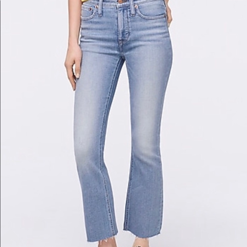 JCrew 9” Billie Demi Boot Crop - Cornflower Wash